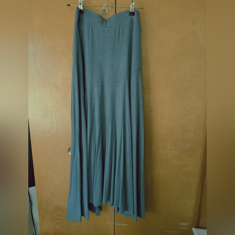Soft Surroundings Skirt Slate Blue Heather Nuances Skirt NWT - Picture 2 of 4
